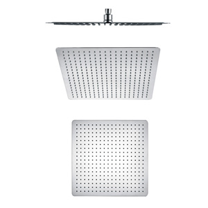 16 Inch Ultra Thin High Pressure Ceiling Shower Head / Square