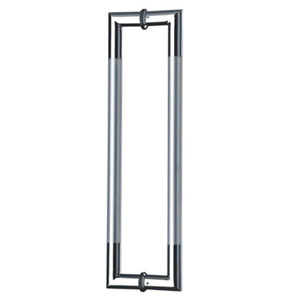 Commercial door handles for glass doors