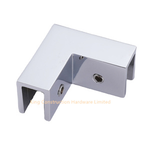 90 Degree Glass to Glass Sleeve Over Glass Clamp