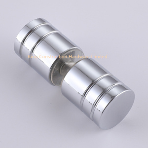 Double Sided Shower Glass Door Knob Round