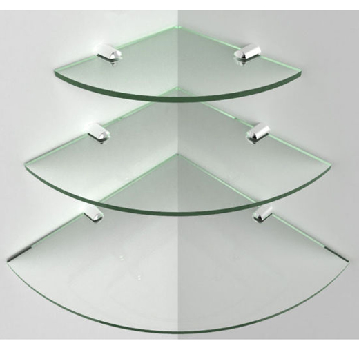 Shower Glass Corner Shelves