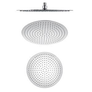 16 Inch Ultra Thin High Pressure Ceiling Shower Head / Round