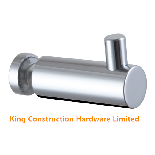 Shower glass robe hook