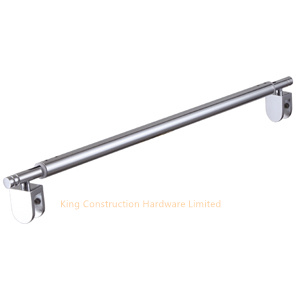 Glass to glass shower screen support bar