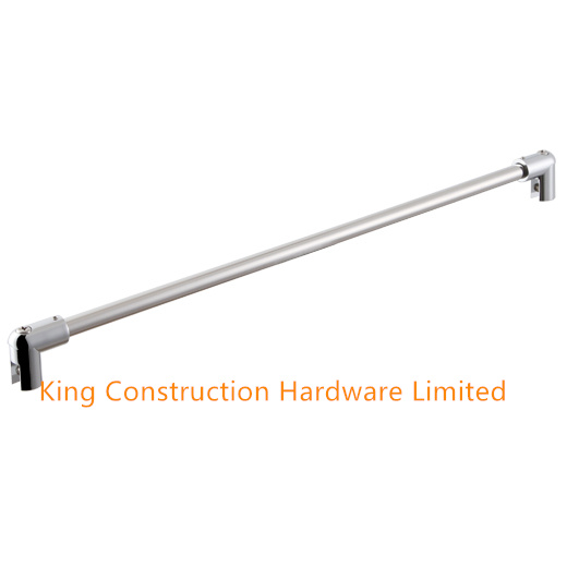 Shower glass support rod