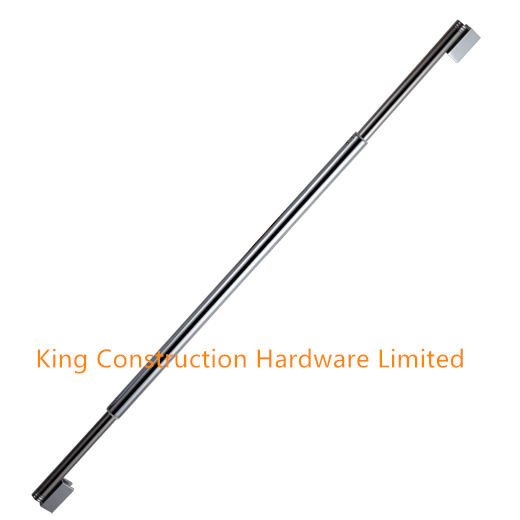 Frameless shower glass support bar