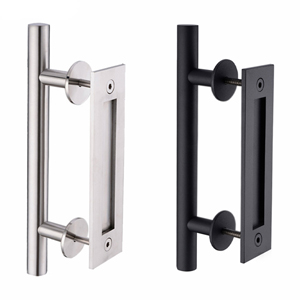 Flush door pulls handle set