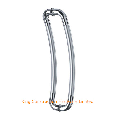 Interior glass door handles