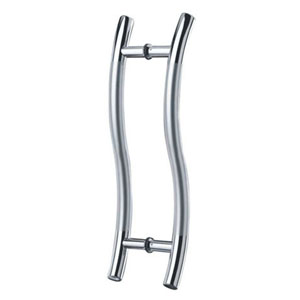 Tempered glass door handles