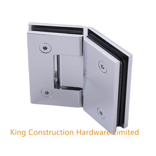 Glass to glass shower hinge