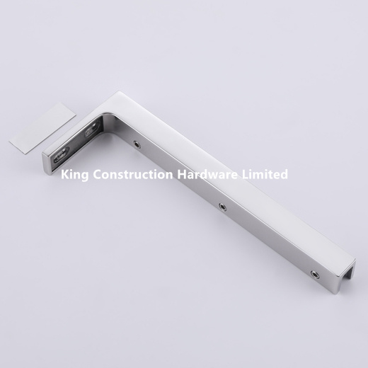wall to glass shower support bar for right side fixed