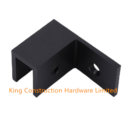 Left side fixed Wall Mounted Sleeve Over Glass Clamp