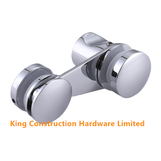 glass to glass shower lock with latch
