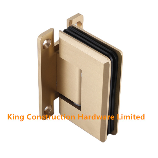 90° wall-glass hinge