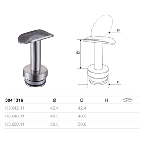Stainless Steel Handrail Supports