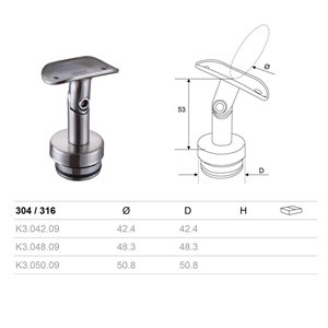 Adjustable Handrail Support