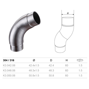 Adjustable Handrail Angle Tube Connector