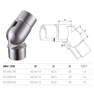 Adjustable Angle Tube Connector