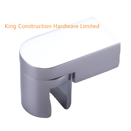 Glass End Bracket for Shower Door Support Bar