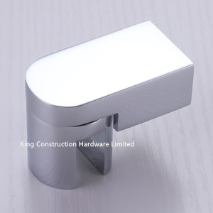Glass End Bracket for Shower Door Support Bar