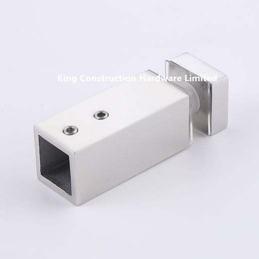 Square Thru Glass Bracket for Shower Screen Fixing Bar