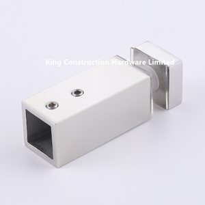 Square Thru Glass Bracket for Shower Screen Fixing Bar
