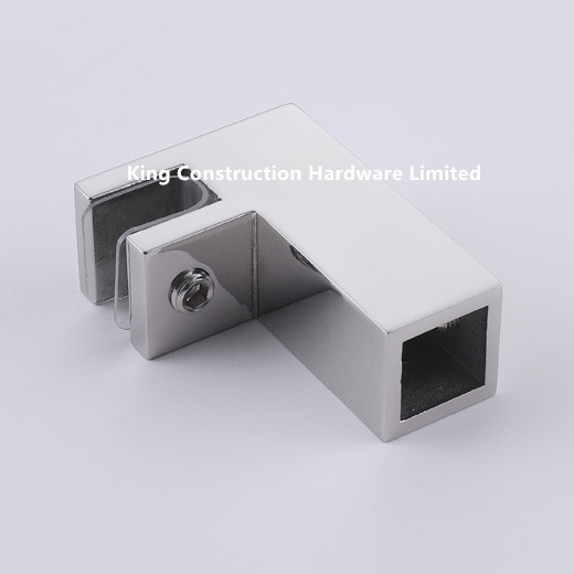 Square Style Shower Bar Glass Bracket