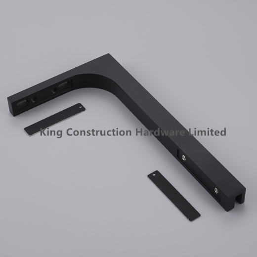 Support bar for shower glass panel