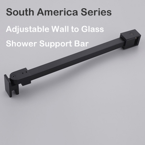Black Shower Screen Support Bar