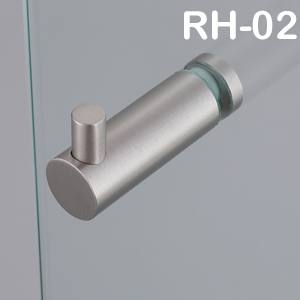 Frameless shower door hook