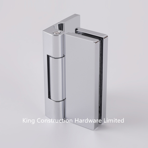 swinging glass shower door hinge glass to wall